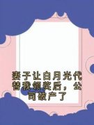 独家妻子让白月光代替我领奖后，公司破产了全本大结局小说阅读